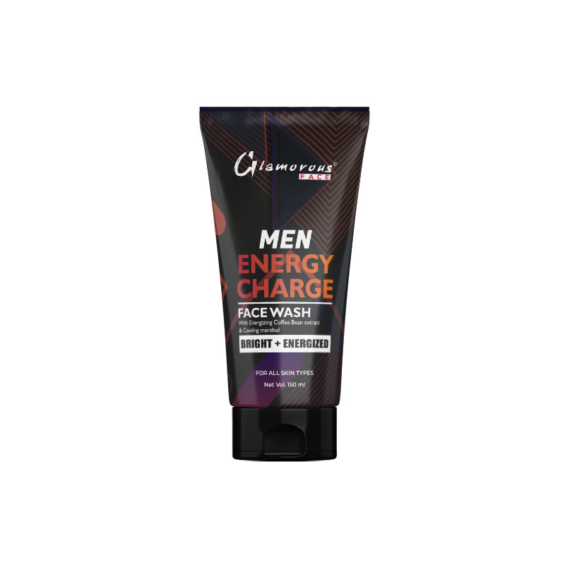 Glamorous Face Men Energy Charge Face Wash – Brightening & Energizing Deep Clean Formula