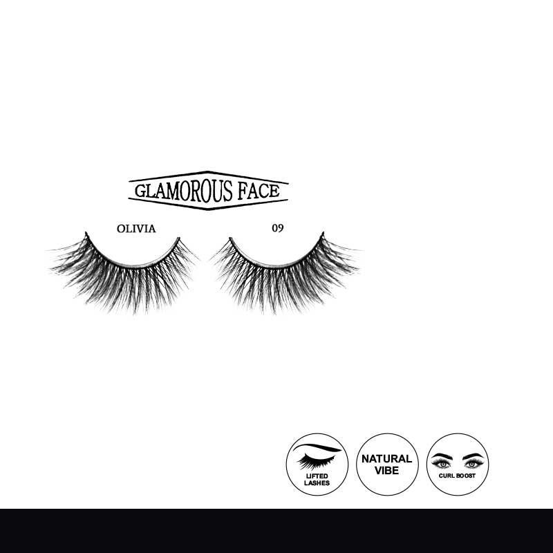 Glamorous Face Faux Mink 3D Eyelashes (14 Styles)