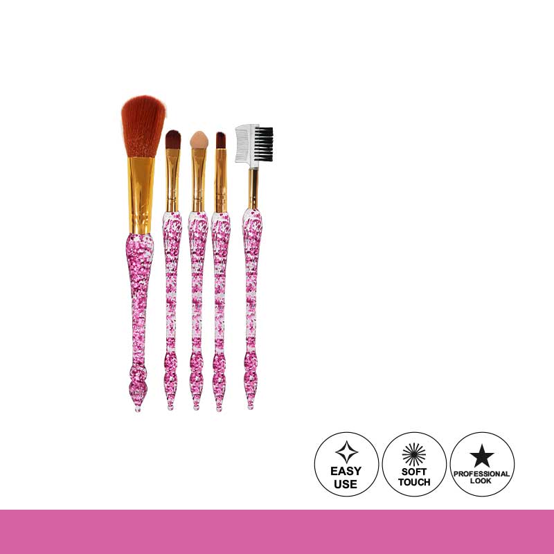 Glamorous Face 5 In 1 Makeup Brush Set