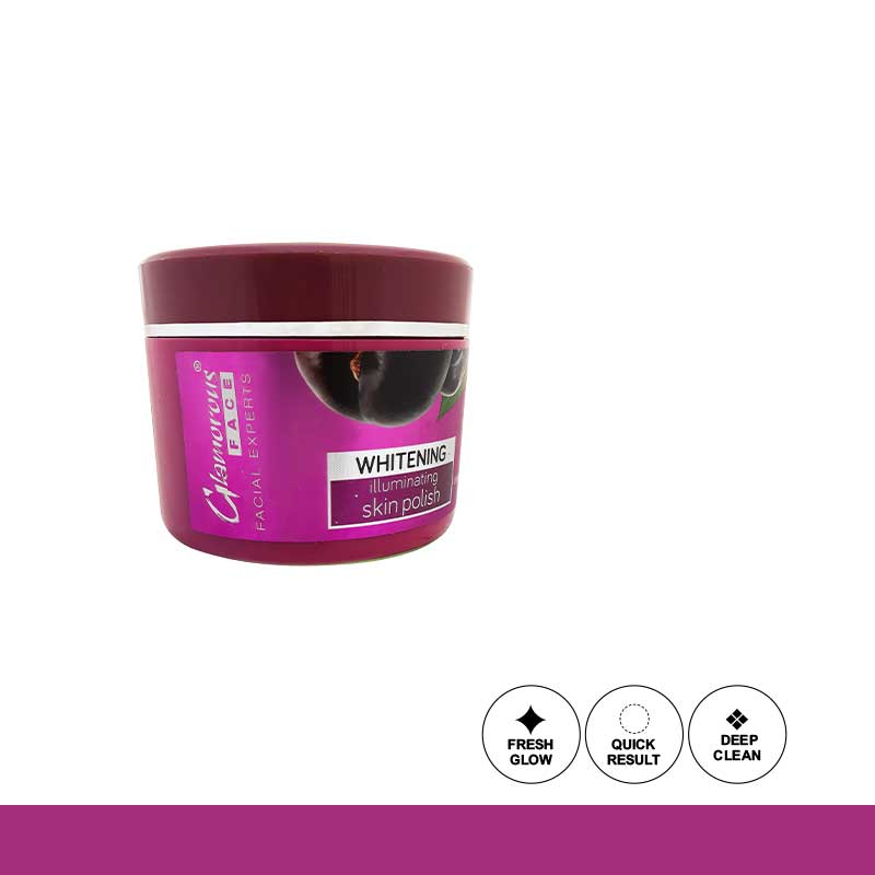Glamorous Face Whitening Illuminating Skin Polish (JAR 500ML)