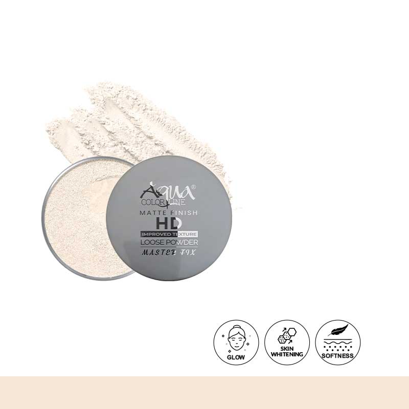 Aqua Color Line Matte Finish HD Loose Powder .