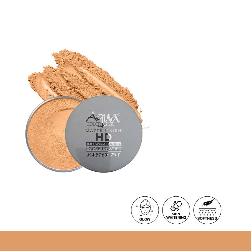 Aqua Color Line Matte Finish HD Loose Powder .
