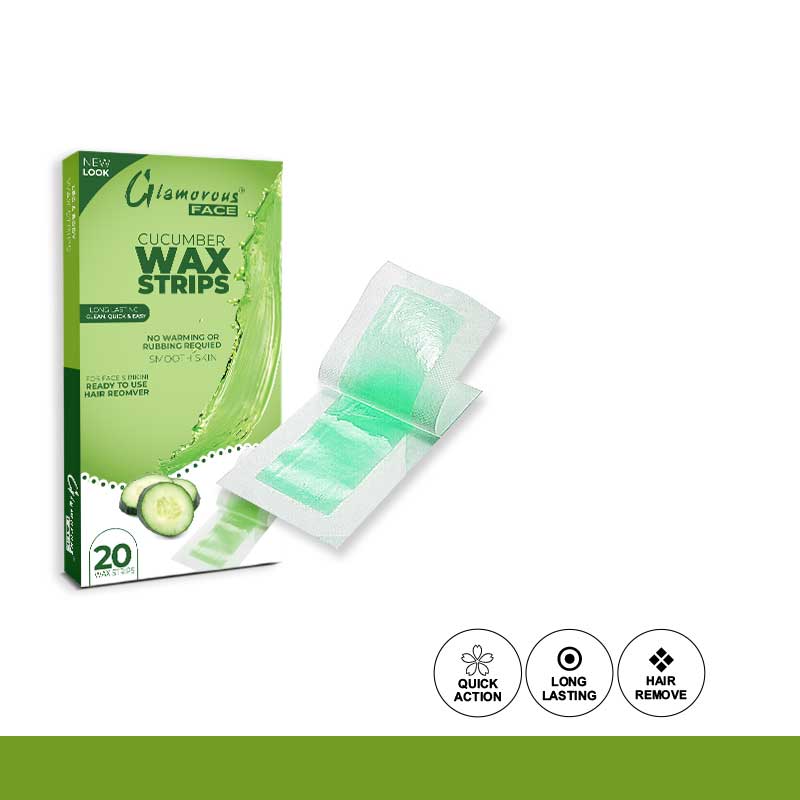 Glamorous Face Body Wax Strips 4 Flavors