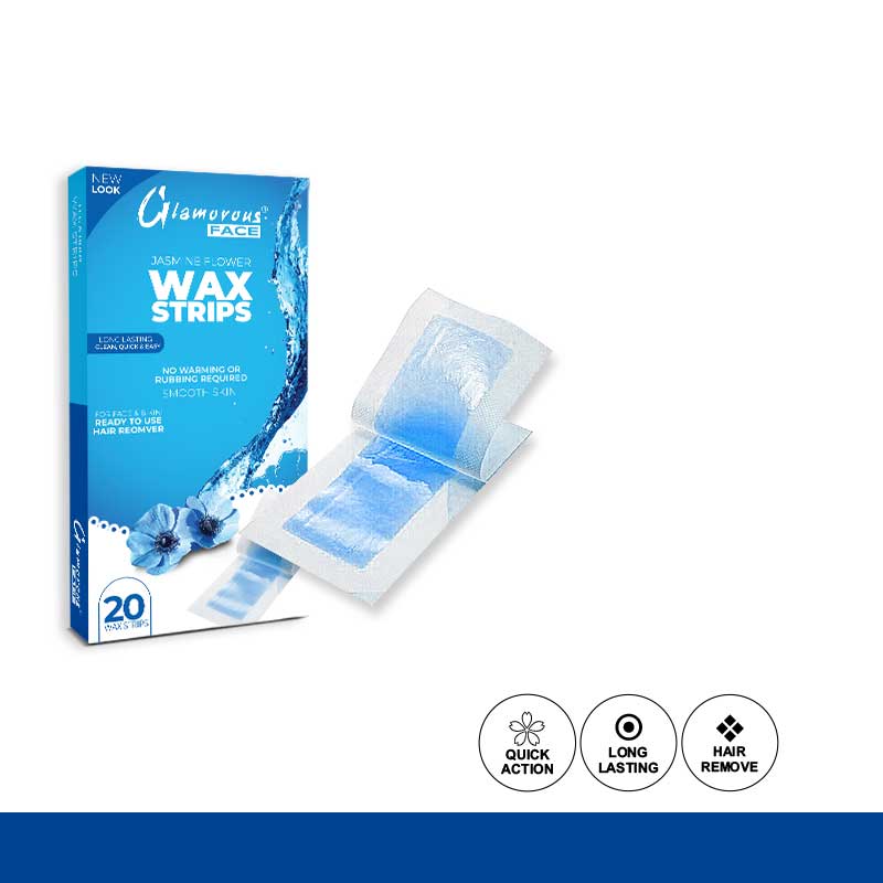 Glamorous Face Body Wax Strips 4 Flavors