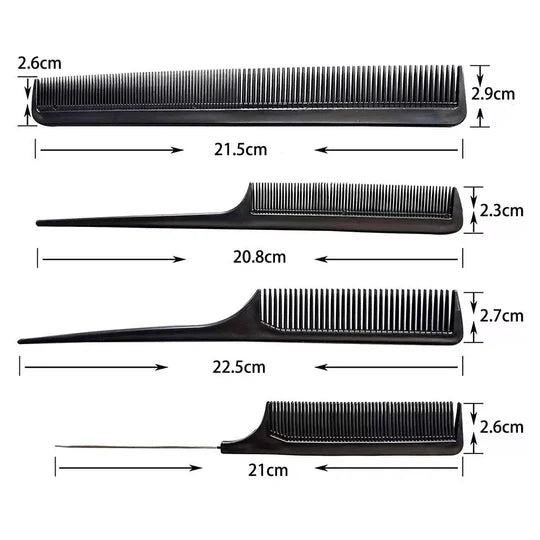 Pack Of 10 Piece Professional Hair Styling Comb Set. (240)