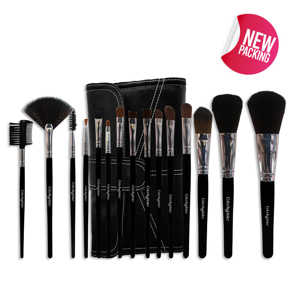 Color Institute 15 Piece  Brush set With pouch.