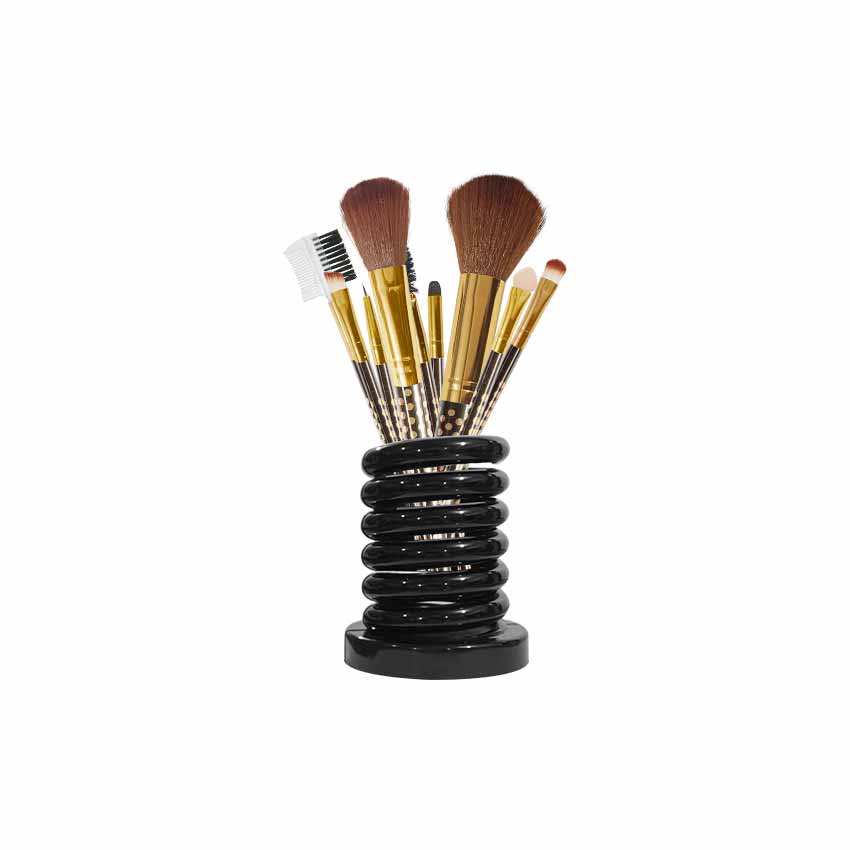 Glamorous Face 9 Pieces Brush Set With Ring Stand