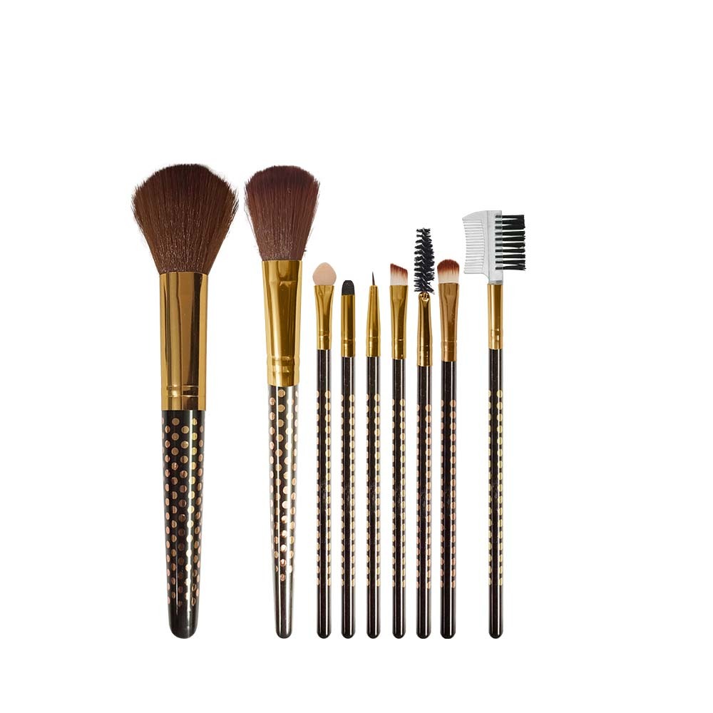 Glamorous Face 8 Pieces Brush Set With Ring Stand