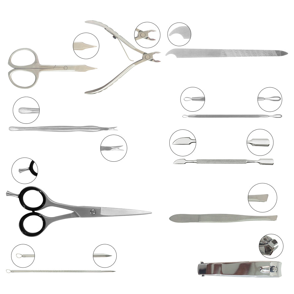 Glamorous Face 10 Pieces Professional Manicure Tool Kit Chapra Beauty
