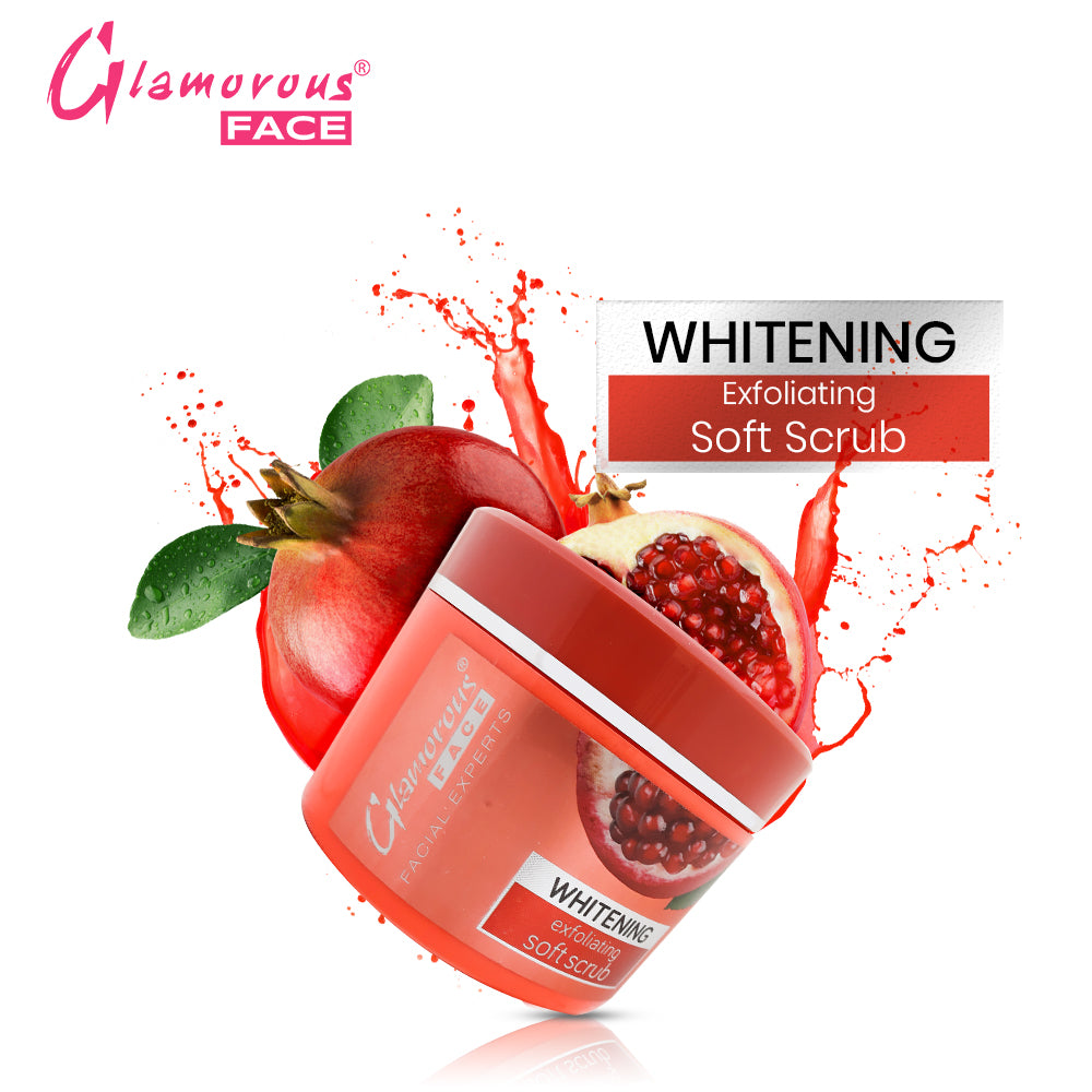 Glamorous Face Whitening Exfoliating Soft Scrub (Jar 500ml)